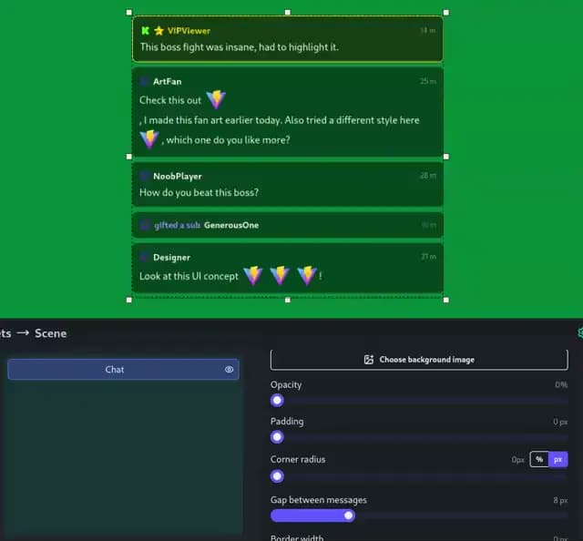 Multi-Chat with Event Feed