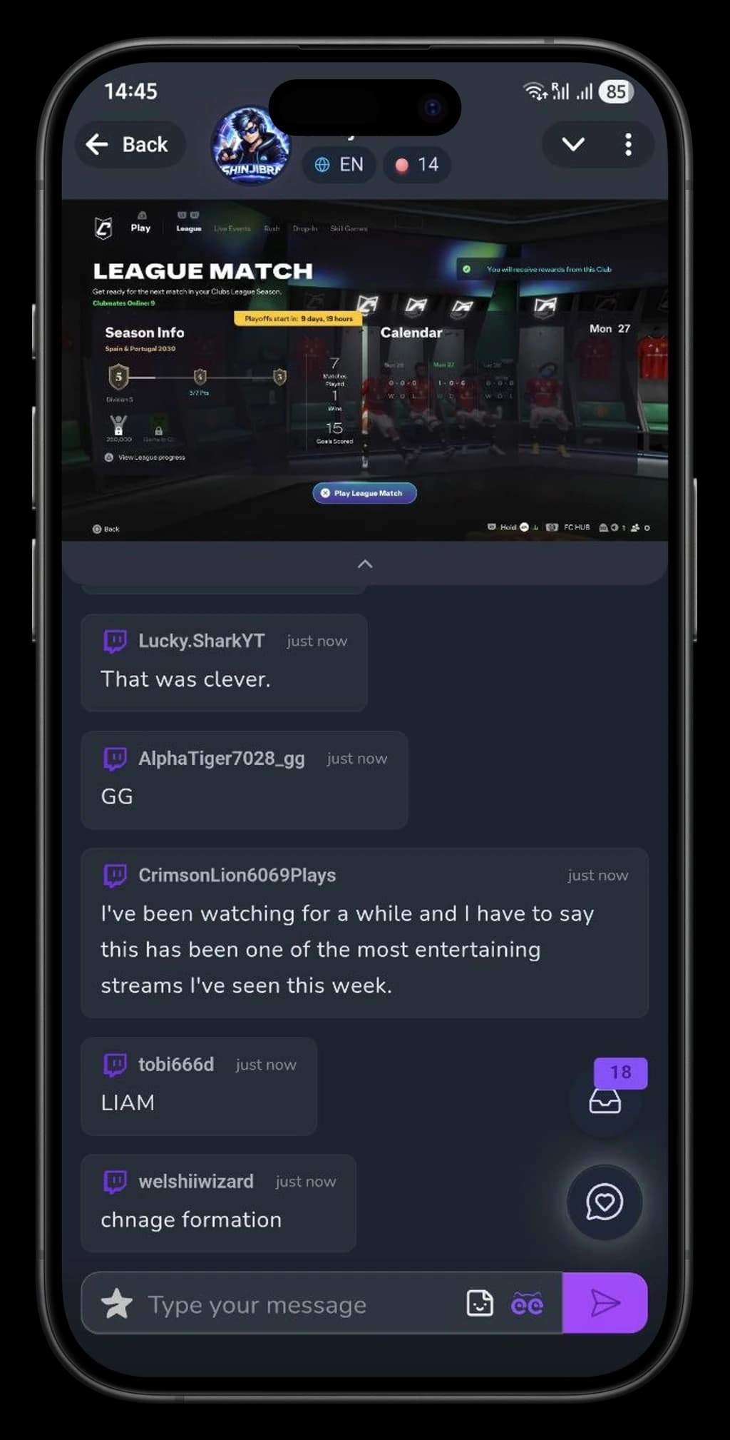 Co-watching and chat